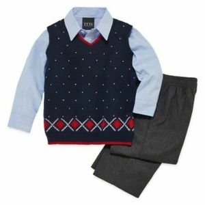 Baby Boy Suit TFW 3-pc Vest Shirt Pants 12 mo.